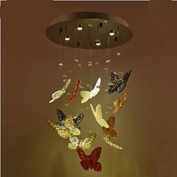 Lámpara de cristal circular mariposa lámpara de cristal 4