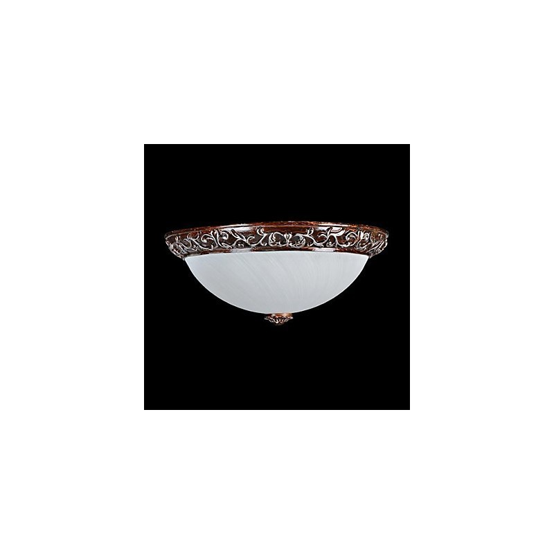 Lámpara de techo de cristal, resina, talla plateada, estilo clásico europeo