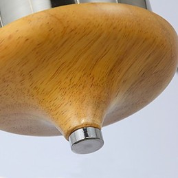 Lámpara empotrada estilo mini moderna contemporánea de madera y bambú