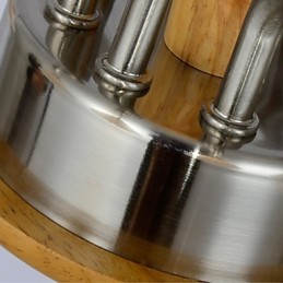 Lámpara empotrada estilo mini moderna contemporánea de madera y bambú