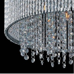 Lámpara de techo de cristal con 10 luces