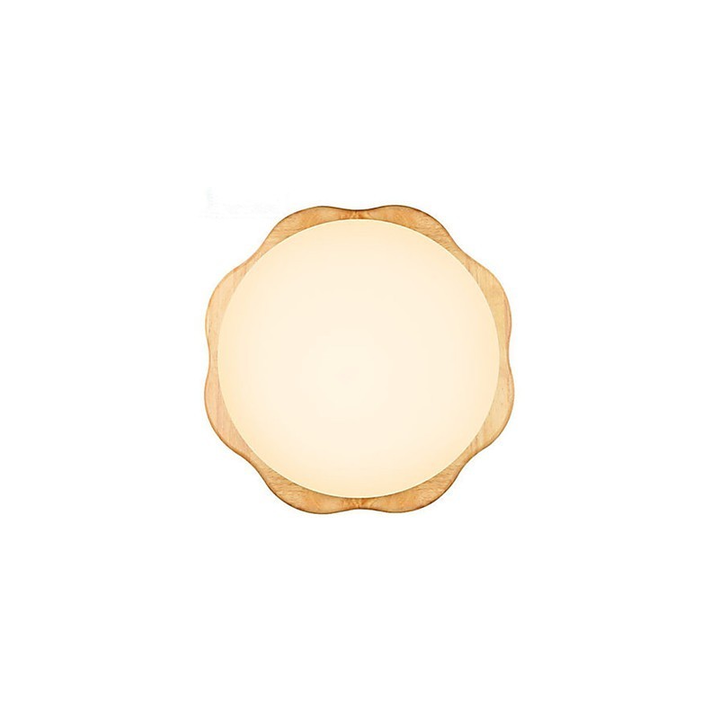 Lámpara empotrada tradicional clásica de madera y bambú