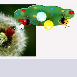 Lámpara de techo moderna contemporánea de madera y bambú