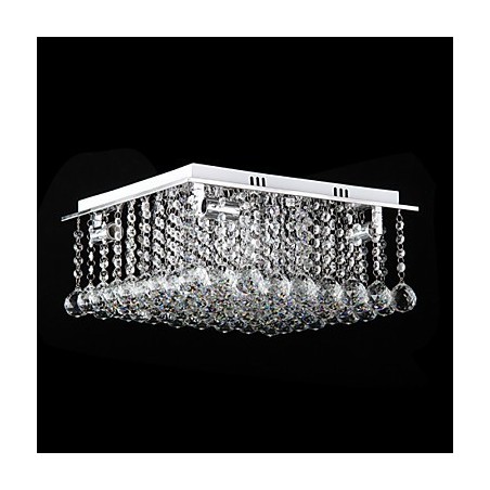 Lámpara empotrada moderna contemporánea de metal galvanizado y cristal Lámpara empotrada moderna contemporánea de metal galvanizado y cristal
