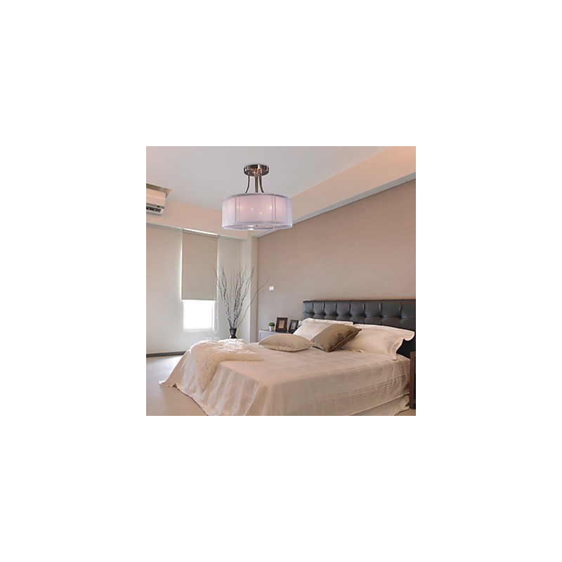 Lámpara empotrada moderna de acrílico con diseño cilíndrico de 3 luces