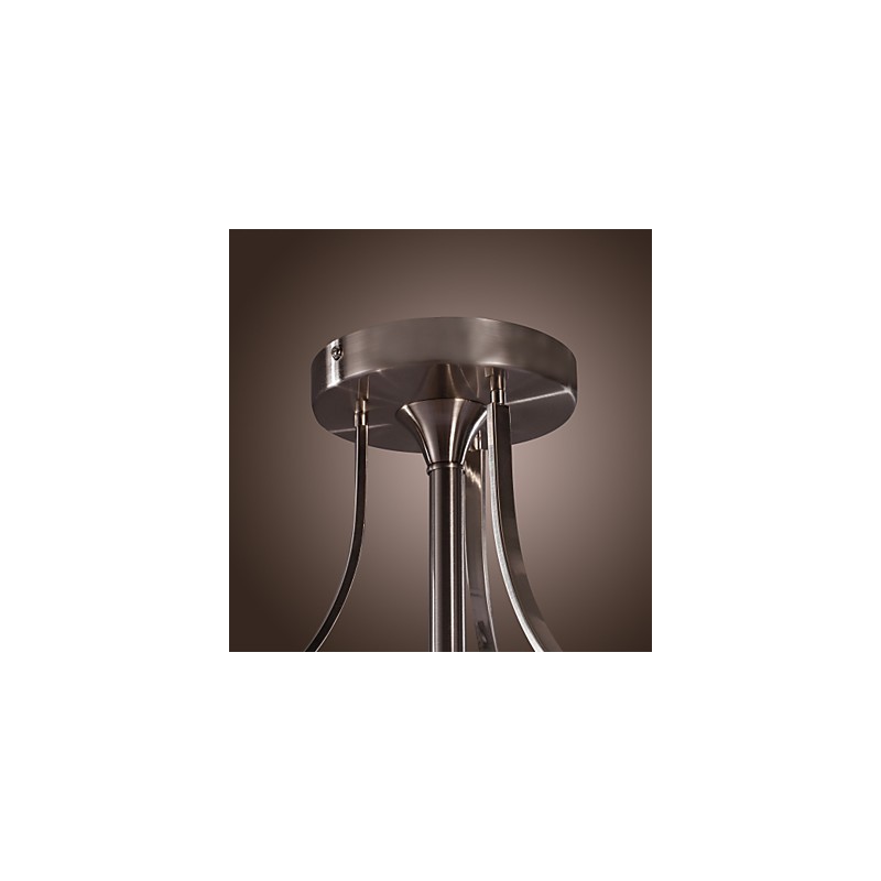 Lámpara empotrada moderna de acrílico con diseño cilíndrico de 3 luces