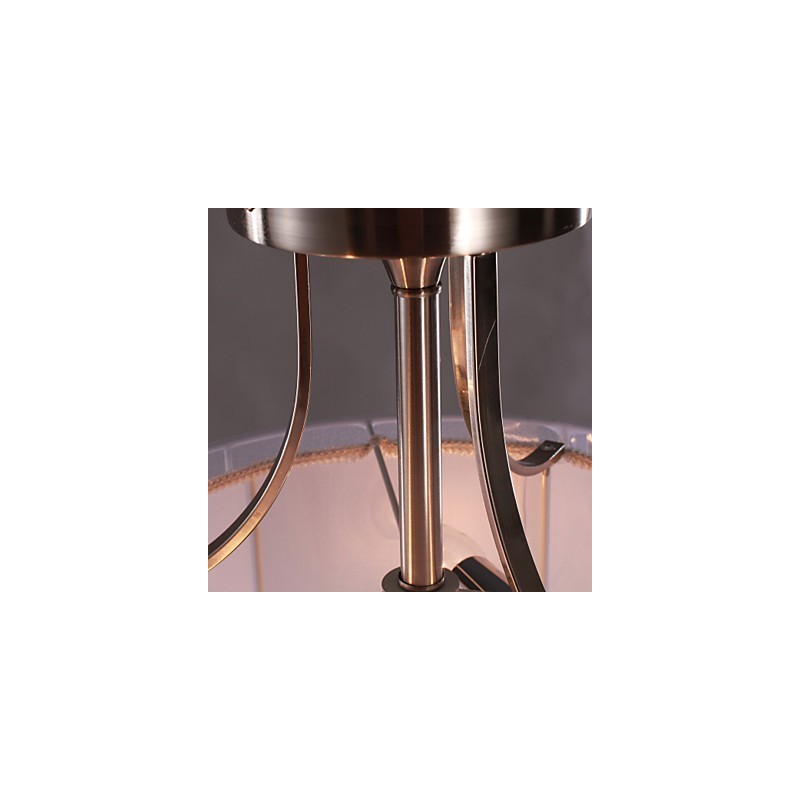 Lámpara empotrada moderna de acrílico con diseño cilíndrico de 3 luces