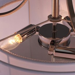 Lámpara empotrada moderna de acrílico con diseño cilíndrico de 3 luces