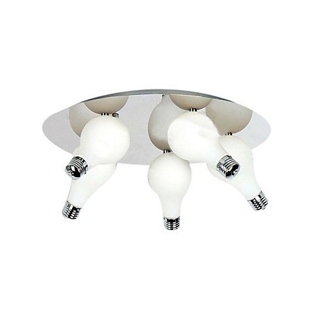 Lámpara de techo moderna con 5 luces redondas (base G4) Lámpara de techo moderna con 5 luces redondas (base G4)