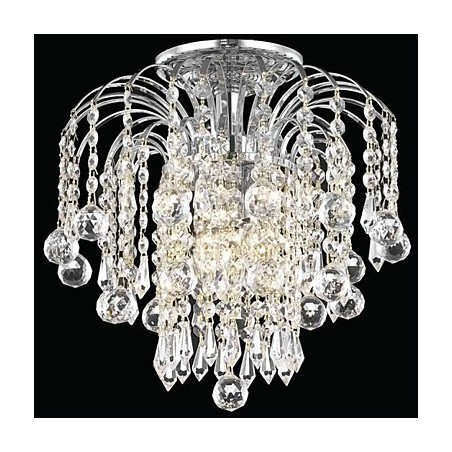 Lámparas empotradas modernas de 4 luces con cuentas de cristal Lámparas empotradas modernas de 4 luces con cuentas de cristal