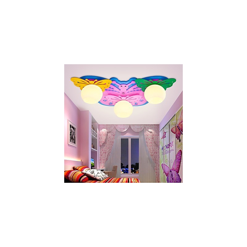 Lámpara de techo moderna contemporánea de madera y bambú