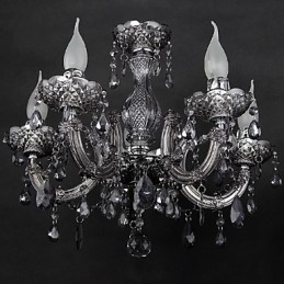 Lámpara de techo moderna contemporánea de cristal y metal