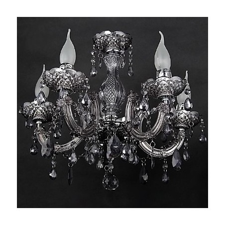 Lámpara de techo moderna contemporánea de cristal y metal Lámpara de techo moderna contemporánea de cristal y metal