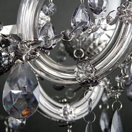 Lámpara de techo moderna contemporánea de cristal y metal