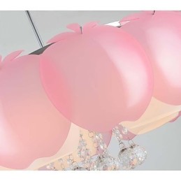 Lámpara de techo moderna contemporánea de cristal y metal.