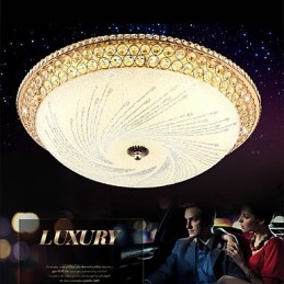 Lámpara de techo moderna de lujo con cristal absorbente SMD de doble color, diámetro 50 cm