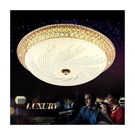 Lámpara de techo moderna de lujo con cristal absorbente SMD de doble color, diámetro 50 cm Lámpara de techo moderna de lujo con cristal absorbente SMD de doble color, diámetro 50 cm