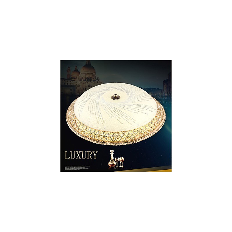 Lámpara de techo moderna de lujo con cristal absorbente SMD de doble color, diámetro 50 cm