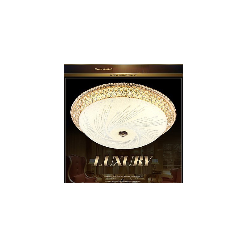 Lámpara de techo moderna de lujo con cristal absorbente SMD de doble color, diámetro 50 cm