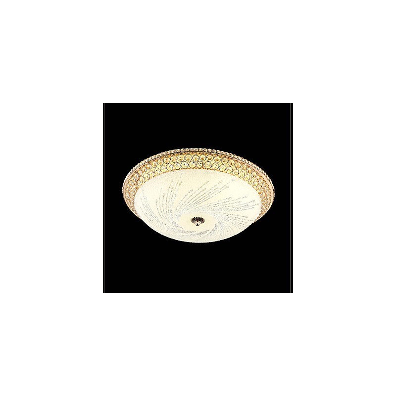Lámpara de techo moderna de lujo con cristal absorbente SMD de doble color, diámetro 50 cm