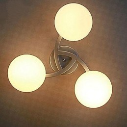 Lámpara de techo 3 luces moderna sencilla artística