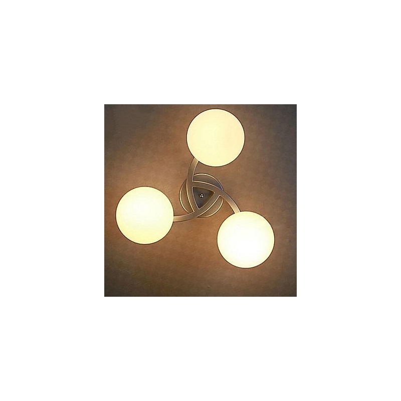 Lámpara de techo 3 luces moderna sencilla artística