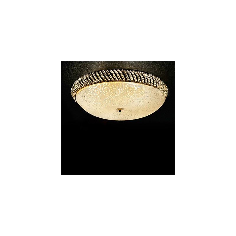 Lujosa lámpara de techo de 4 luces en dorado