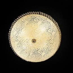 Lujosa lámpara de techo de 4 luces en dorado