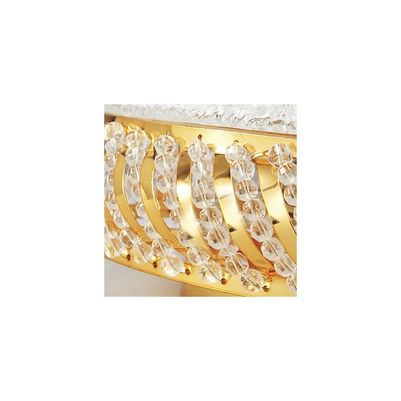 Lujosa lámpara de techo de 4 luces en dorado