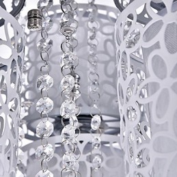 Lámpara de techo de cristal moderna y contemporánea de metal