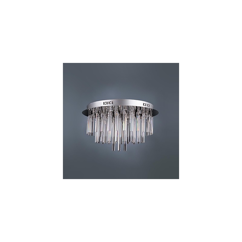Lámpara de araña de cristal moderna con 12 luces