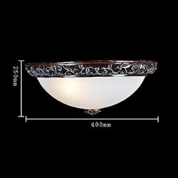 Lámpara de techo de cristal, resina, talla plateada, estilo clásico europeo