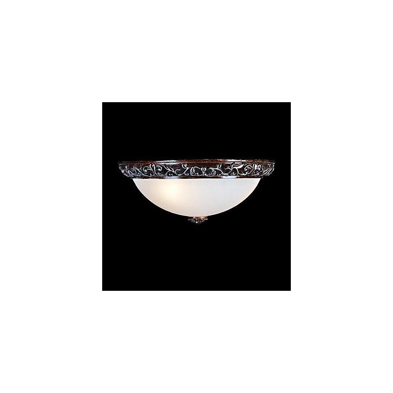 Lámpara de techo de cristal, resina, talla plateada, estilo clásico europeo