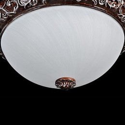 Lámpara de techo de cristal, resina, talla plateada, estilo clásico europeo