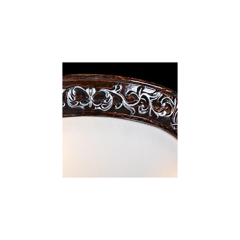 Lámpara de techo de cristal, resina, talla plateada, estilo clásico europeo