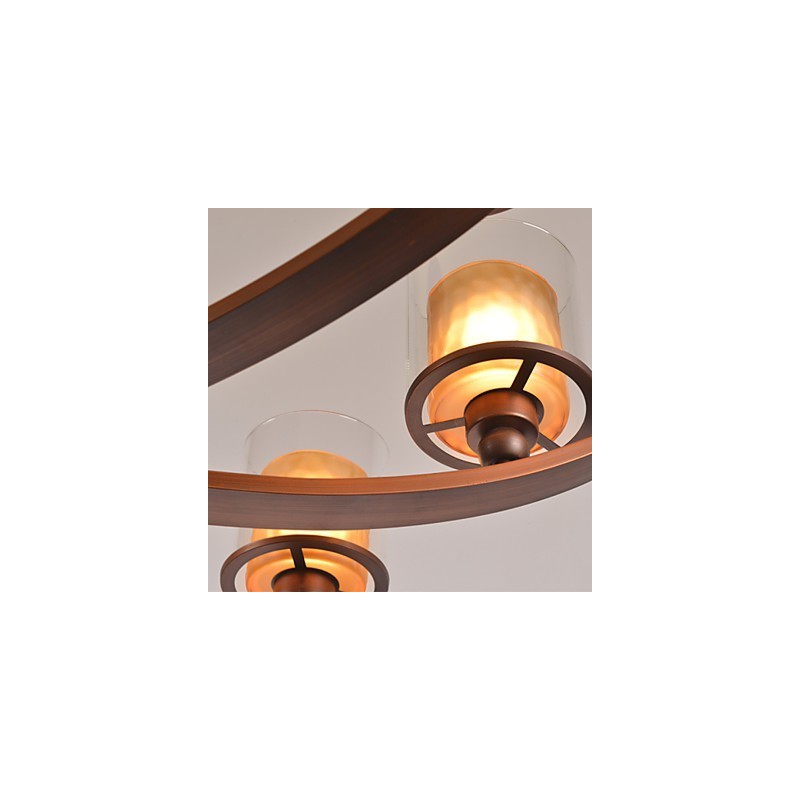 Lámpara de araña de metal con pintura tradicional clásica retro en miniatura