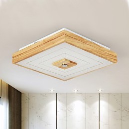 Cuadro moderno contemporáneo de estilo mini, de madera y bambú, montaje empotrado