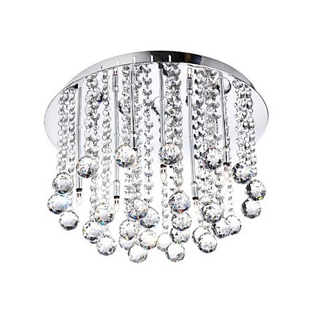 Lámpara semiempotrada moderna de cristal con 8 luces (base G4) Lámpara semiempotrada moderna de cristal con 8 luces (base G4)