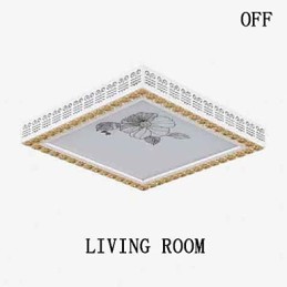 Lámpara de techo moderna contemporánea de metal