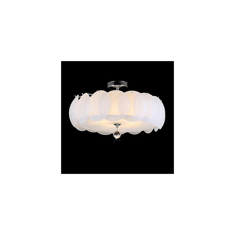 Lámpara colgante moderna de cristal de 5 luces