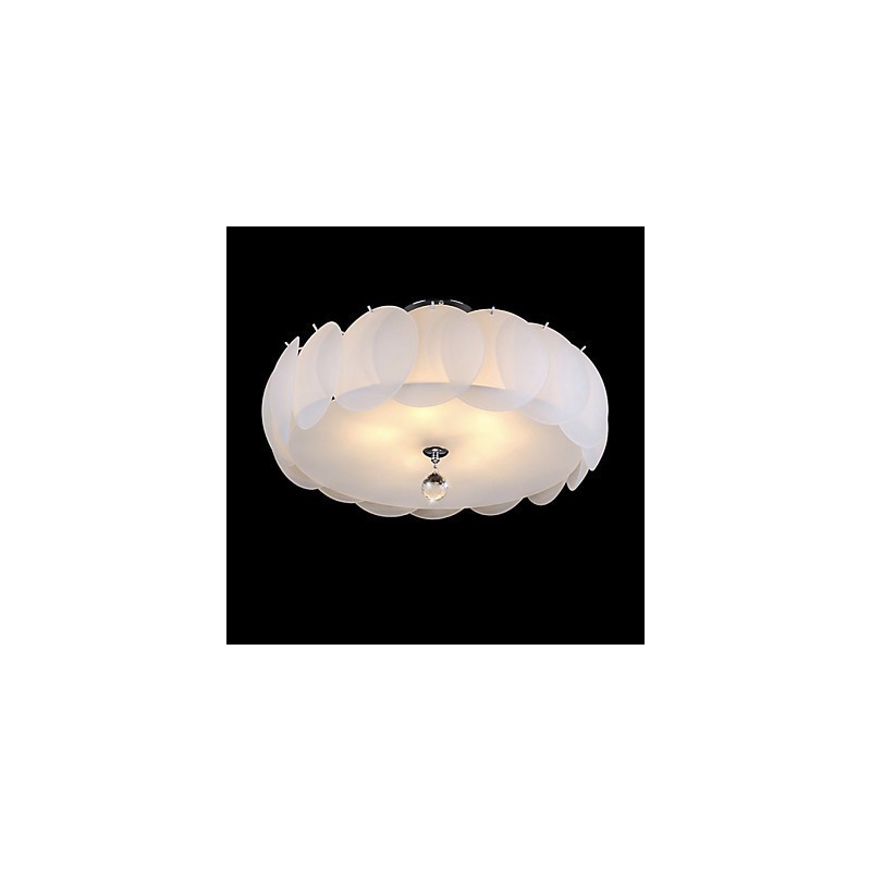 Lámpara colgante moderna de cristal de 5 luces