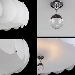 Lámpara colgante moderna de cristal de 5 luces