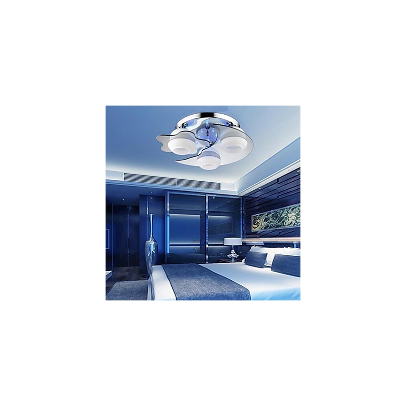 Lámpara empotrada de 3 luces, moderna, de estilo contemporáneo, de acero inoxidable blanco.
