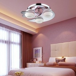 Lámpara empotrada de 3 luces, moderna, de estilo contemporáneo, de acero inoxidable blanco.