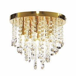 Lámpara semiempotrada moderna de cristal con 6 luces (base G9)