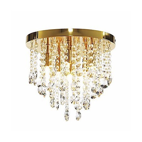Lámpara semiempotrada moderna de cristal con 6 luces (base G9) Lámpara semiempotrada moderna de cristal con 6 luces (base G9)