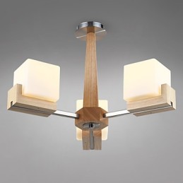 Lámpara empotrada estilo mini moderna contemporánea de madera