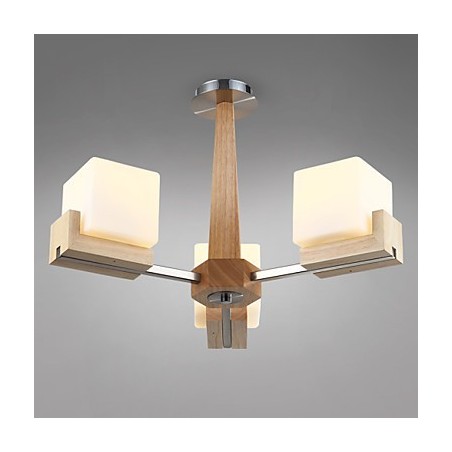 Lámpara empotrada estilo mini moderna contemporánea de madera Lámpara empotrada estilo mini moderna contemporánea de madera