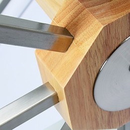 Lámpara empotrada estilo mini moderna contemporánea de madera
