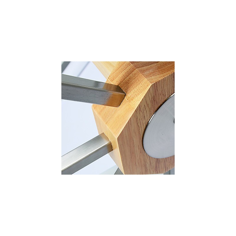 Lámpara empotrada estilo mini moderna contemporánea de madera